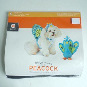 Dog Peacock Halloween Costume Small 5 - 15 lbs